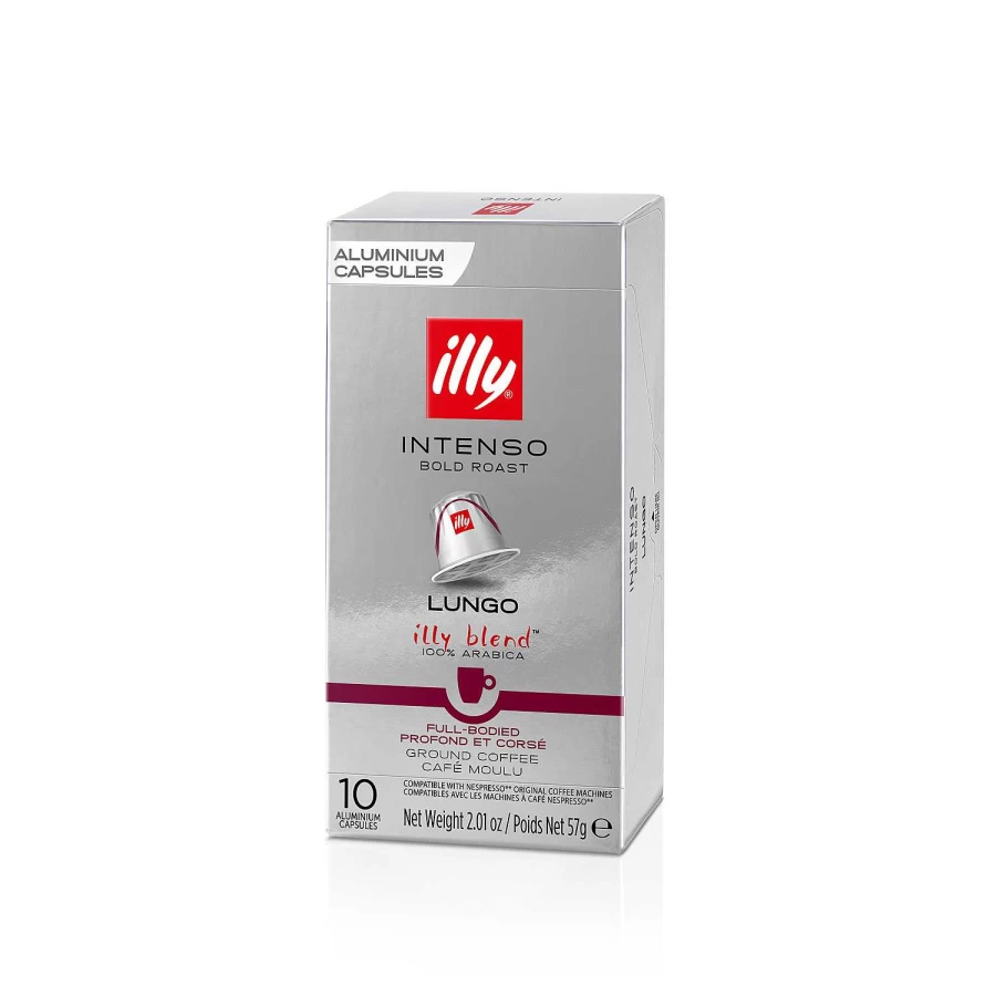 "Illy Intense Roast Coffee Capsules - Compatible with Nespresso Machines"