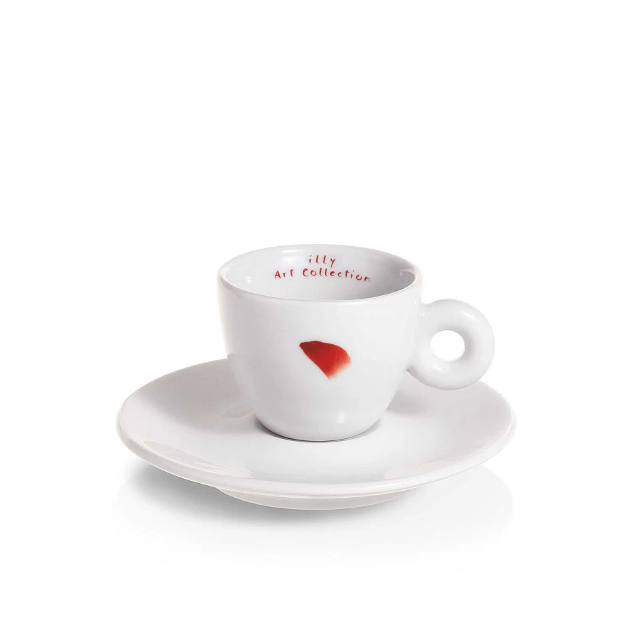 "Illy Art Collection Lee Ufan: Set of 2 Premium Espresso Cups"