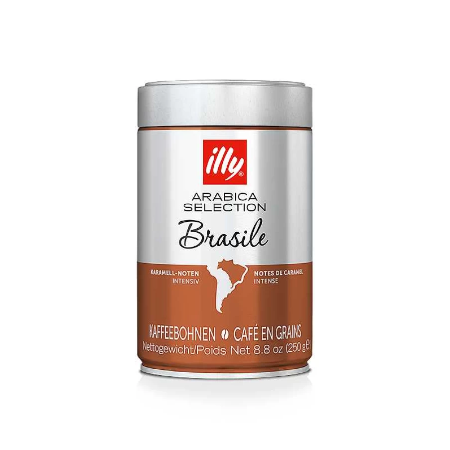 "Illy Arabica Coffee Beans - Premium Brazil Selection for Rich Flavor"